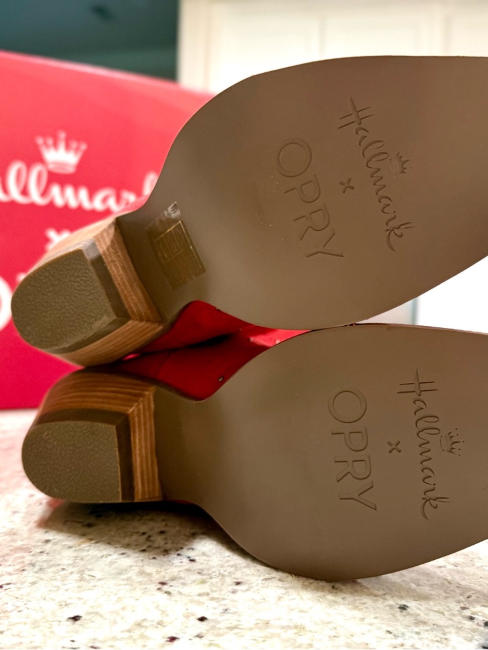 DINGO Hallmark x Opry® Merlot Suede Women's Cowboy Boots NWT - Picture 12 of 16